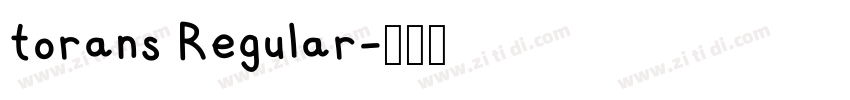 torans Regular字体转换